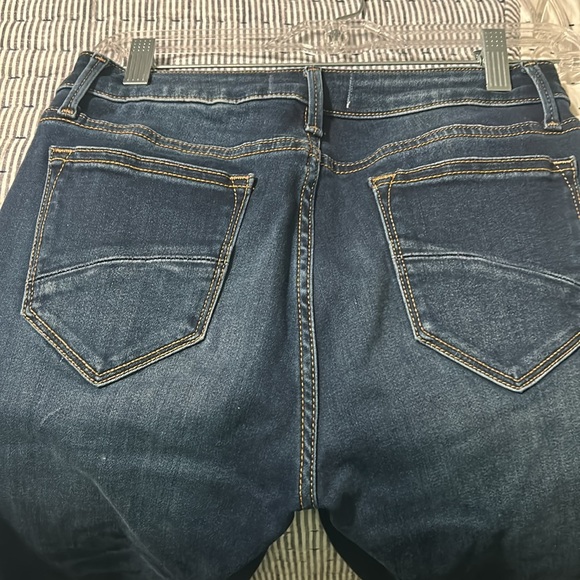 DRIFTWOOD Dark Blue Skinny Jeans with Floral Embroidery - Picture 4 of 5